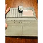 Coach Silver Gold Snap Optic Print Signature Metallic Wallet Photo 3