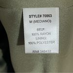 Staccato Womens  Olive Green Floral Embroidered Sleeveless Mini Dress Size Medium Photo 6