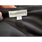 Rampage  Y2K Black Floral Embroidered Dress Juniors 7 Photo 4