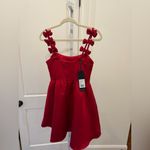 Elliatt  / Revolve Red Enchantment Mini Dress with Bow Straps XS Photo 4