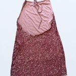 SheIn New Curve Pink Sequin Halter Dress, Size 1X Photo 1