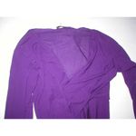 Donna Karan NWT New Womens Collection Dark Purple Blouse Matte Jersey Top XS P Photo 7