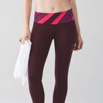 Lululemon Wunder Under Crop III Bordeaux Drama / Boom Juice / Red Grape Photo 4