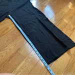 Eileen Fisher Silk Georgette Crepe Black Wide-Leg Pant Easy Fit, Ankle Length M Photo 5