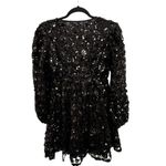 Victoria Dunn Sequin Holiday Dress Solid Black – Size Small (NWT) Photo 4