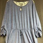 Bobbie & Brooks Bobbie Brooks 3X Light heather blue dress with keyhole, front and lace on back Photo 3