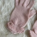 Vintage 60s Lace Gloves Pink Photo 2