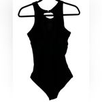 Tempt Me  Black One Piece High‎ Neck Monokini Swim Suit Size Medium NWT Photo 1