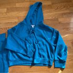 Victoria's Secret Cotton High-Rise Fleece Wide-Leg Lounge Pants Sweatshirt Set Photo 15