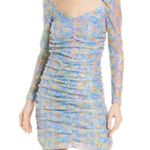 Saylor NEW Floral Sequin Long Sleeve Minidress in Blue Multi, Size M New w/Tag Photo 10