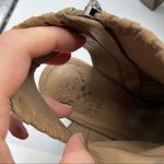 Vince Camuto Tan Leather Peep Toe Ankle Boots Womens 7.5 Booties Fall Boho Photo 4