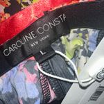 Caroline Constas Reign Floral Belted Tiered Mini‎ Skirt NWT Size L Black Size L Photo 10