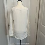 Old Navy Oh Deer Waffle Knit Long Sleeve Top XL White Graphic Holiday Shirt Photo 1
