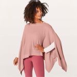Lululemon  Forward Flow Cape Heathered Mink Berry Soft‎ Cashmere Blend Petal Pink Photo 0