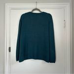 Ella Moss Teal Knit Rolled Hem Pullover Sweater L NWT Photo 7