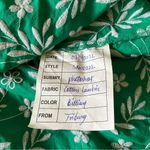 Draper James billiard green white floral embroidered flouncy tiered mini skirt Photo 4