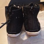 Replay women's size 35 EU mid hi top lace detail HIGHLAND zippered back sneaker Black Photo 2