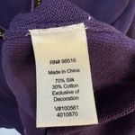 Coldwater Creek ‎ Silk Blend Bead Detail Cardigan Purple Size S Photo 5