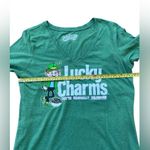 Old Navy Lucky Charms V Neck T Shirt Green Women’s Size L Photo 3