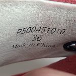 Fly London  Yema Peep Toe Wedge Bootie Shoe Red Boho‎ Lagenlook Hippy Sz 36 Photo 7