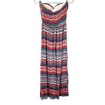 American Rag Strapless Sweetheart Maxi Dress S Boho Multicolor Photo 7