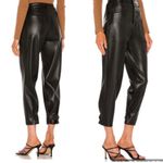 Pistola  Tammy High Rise Trouser in Slate Black Faux Leather Womens 27 Photo 1
