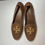 Tory Burch  Size 7 M Eleanor Loafer Shoes Flats Brown Gold Leather Photo 4