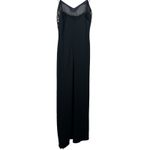 Rimini by Shaw Black Maxi Dress Size 6 Y2K Sequin Lace Overlay Witchy Whimsigoth Photo 7