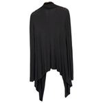 Theory  Women’s Size L Black Super Soft Drapey Open Cardigan Photo 2