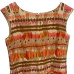 Tahari  Multicolor Linen Blend Mini Shift Dress Travel Resort Coastal Chic 8 Photo 2