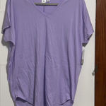 BP. Women's Lavender V Neck T Shirt Sleepwear Lounge Casual Basic Tee XS Purple Photo 0