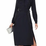 Ted Baker Aminna Navy Utility Midi Dress Size 2 (US Size 6) Photo 0