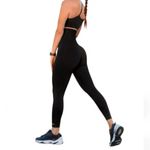 Athletics Motion Magic Waist Shaper 2-in-1 Black Leggings With Pocket small Photo 1