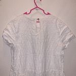 Roolee  white keyhole lined short sleeve blouse Photo 5