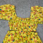 Billabong  Dare To Bare‎ Cutout Mini Dress Yellow Floral XS Photo 9