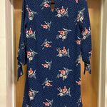 Miami Polk a dot floral midi dress with 3/4 sleeve and peep hole back size S Photo 2