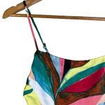 Forever 21 Bandana Cami Top Womens S Multicolor Abstract Print Smocked Colorful Photo 1