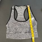 women's best  Gray Racerback Cutout Scoop Neck Unpadded Sports Bra Size Medium Photo 6