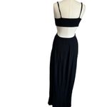 Aerie  Black Cutout Maxi Dress Small Spaghetti Strap Flowy Casual Summer Photo 2