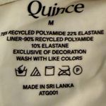 Quince NIB Italian Zip-Front One-Piece Swimsuit Ivory White Women's Size Medium Photo 7