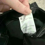 Motel Rocks Zorea Trouser in PU Black with White Stitching Photo 3