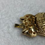 Jelly Belly Hoot Owl Pendant with White and Clear Accent Stones Gold Color Metal Photo 6