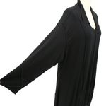 NWT Transparente Germany Black Lagenlook Asymmetrical Hem Tunic Top O/S XL 1X 2X Photo 3