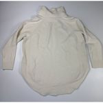 Athleta  colorblock wool blend soft turtleneck‎ sweater boxy slits M Oversized Photo 5