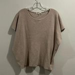 Cyrus Textured Knit Sweater Top Beige Womens Small Short Dolman Sleeve Shirt Photo 0