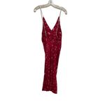 Splendid x 125 Vogue Red V-Neck Chemise Sleep Dress Women's Size Small Photo 5