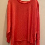 L.L Bean SoftFlex Crewneck Dolman Sleeve Pullover Peachy Orange LARGE PETITE Size undefined Photo 0