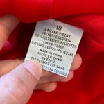 Danny & Nicole Vintage Red Pleated Button-up Blouse Womens 18 XLarge Photo 11