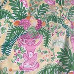 Lilly Pulitzer Vtg  Bermuda Shorts Miranda Monkey Lemon Sorbet Sz 8 White Label Photo 1