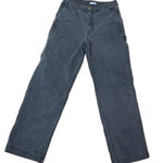 Aritzia TNA Grey Denim Jeans Wide Leg Size 6 Photo 0